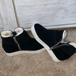 Steve Madden platform zip up sneakers